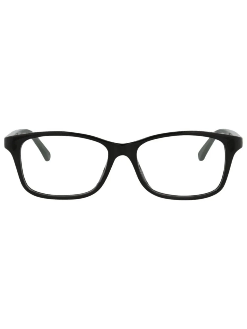 New Gucci Women's Eyeglasses Square Rectangle Injection Frame Black Green